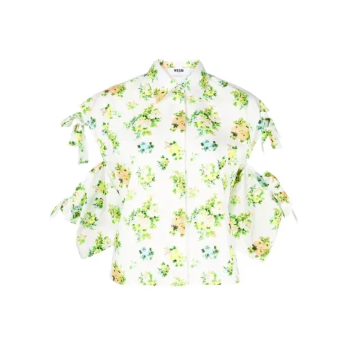 MSGM Белые Женские Рубашки