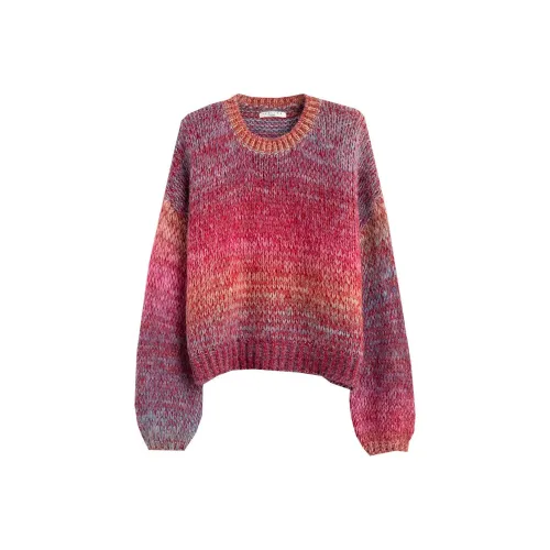 Tonlion Свитер Женский Красный Тон