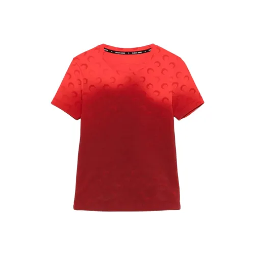 Marine Serre T-Shirt Женская Красная