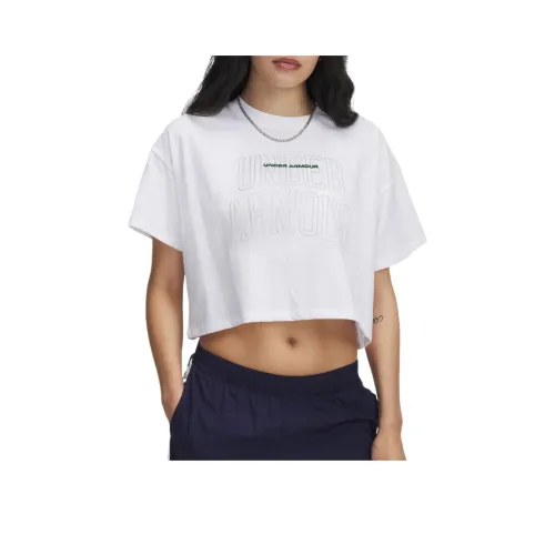 Under Armour VARSITY Рукав с спущенным плечом T-рубашка Женская Белая