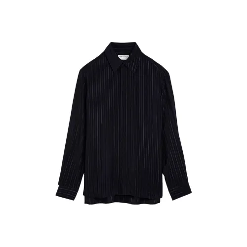 SAINT LAURENT Рубашка Женская Морской Синий