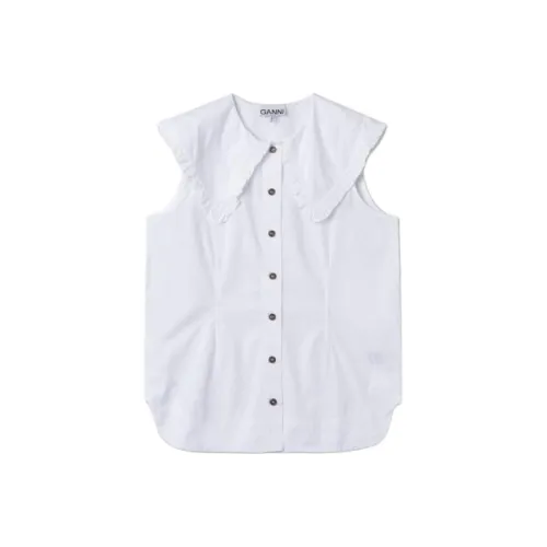 GANNI Белые Женские Рубашки