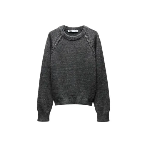 ZARA Серые Женские Свитеры