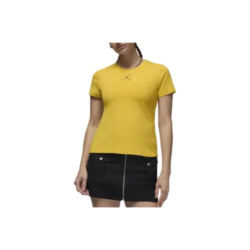 Джордан Обычный T Рубашка Женские Золото