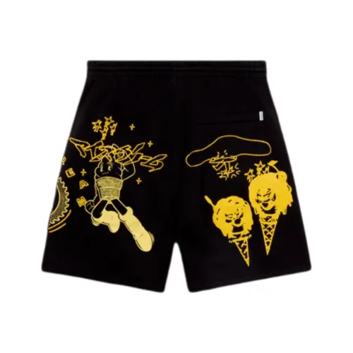 Мороженое Черный Унисекс Повседневные шорты