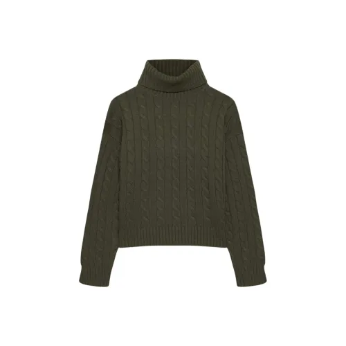 ARITZIA Sunday Best Silverstone Водолазка Женская Темно-оливковый Темно-оливковый