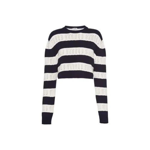 MIU MIU SS22 Свитер Женский Темно-синий