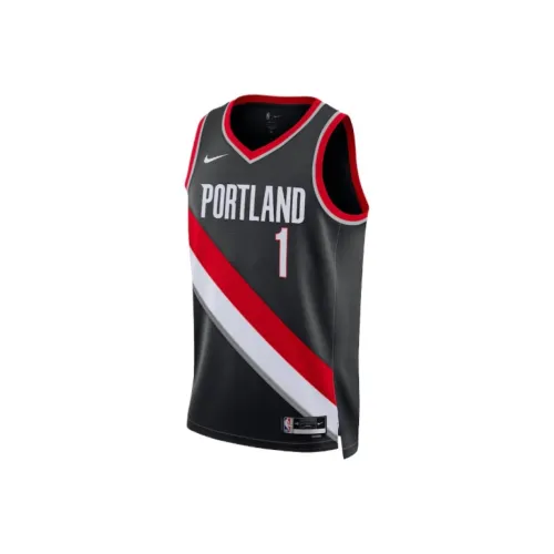 NBA Portland Trail Blazers Баскетбольная Джерси Унисекс Черная