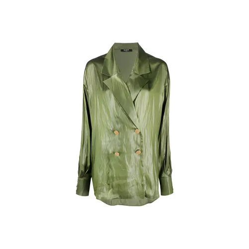 BALMAIN Зеленые Женские Рубашки