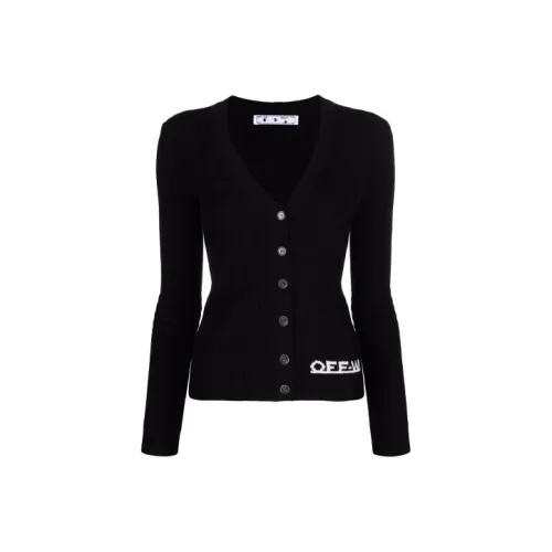 Off Белый FW21 Черный Женские Трикотаж