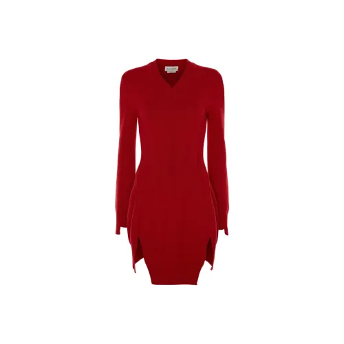 Alexander McQueen Красный Женские Кашемировые Свитеры