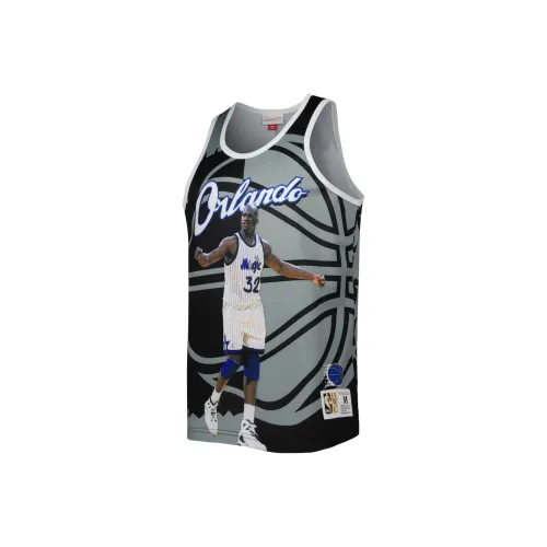 NBA MITCHELL NESS Шакил О'Нил Баскетбольная Джерси Мужская Черная Серая