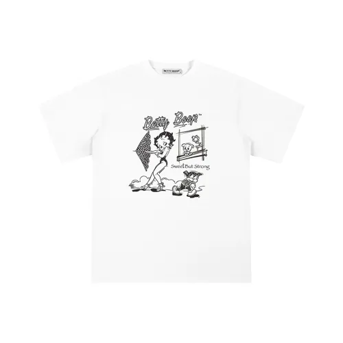 Betty Boop Белая Унисекс Футболка