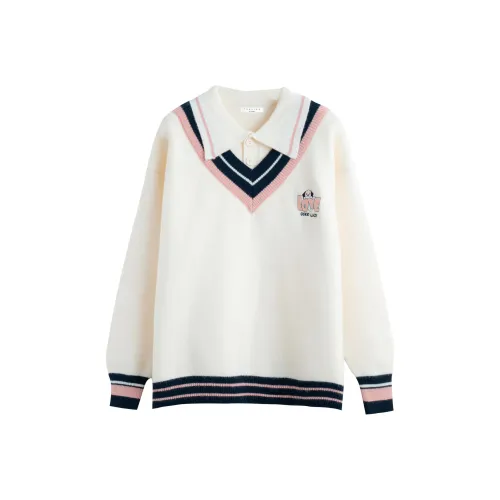 Tonlion Свитер Женский Белый Тон