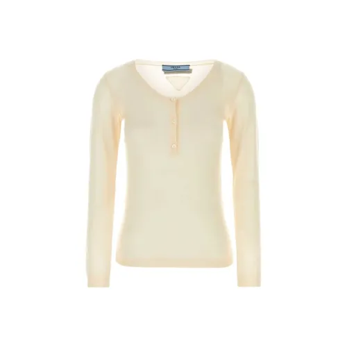 PRADA Бежевые Женские Свитеры