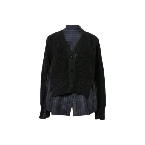 sacai Черный Женский Трикотаж