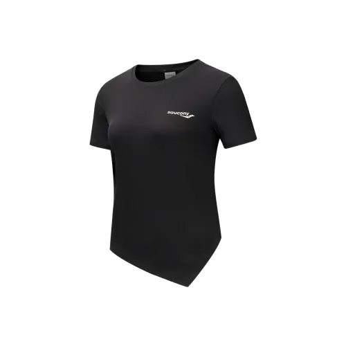 Saucony T-Shirt Женская Глубокий Черный
