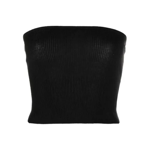 SAINT LAURENT SS22 Без бретелей Топ Женский Черный