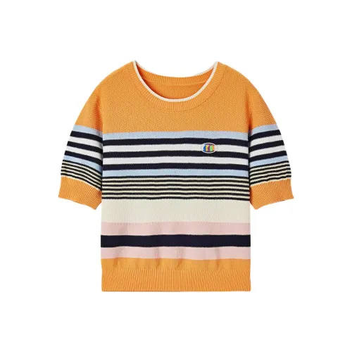 EICHITOO Трикотаж Женский Радужный Полосы