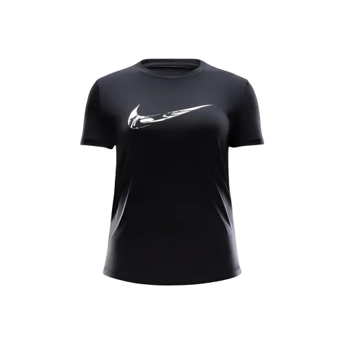 Nike Dri Fit Бег Т-Рубашка Женская Черная