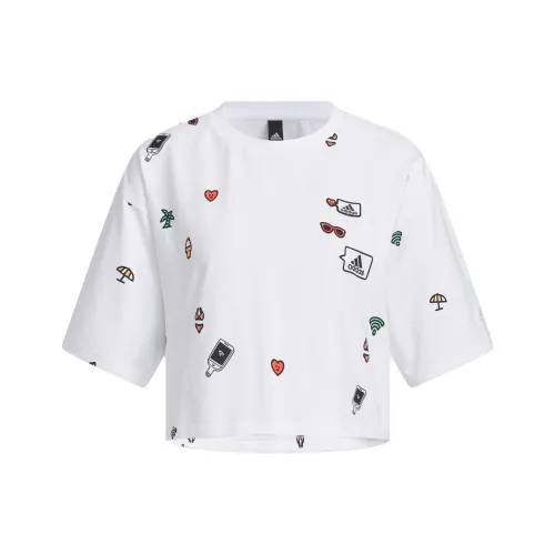 Adidas X seebin Co Branded SS23 Белые Женские Футболки