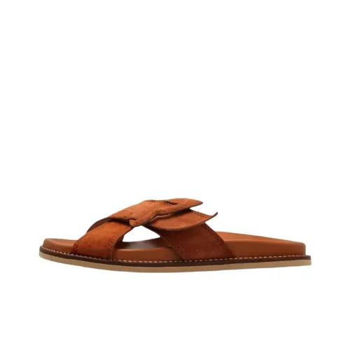 SOPHIA WEBSTER Шлепанцы Женские Коричневый