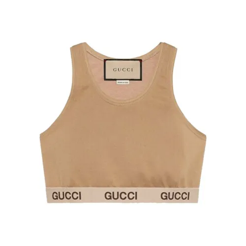 GUCCI x THE NORTH FACE Топ на бретелях Женский Коричневый