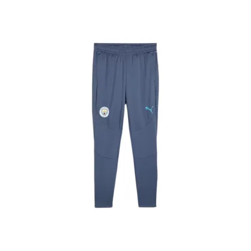 PUMA Manchester City Training Брюки Мужские Футбол Низ Темно-синий