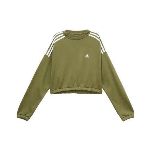 Adidas Темно-оливковый зеленый Женские Свитшоты