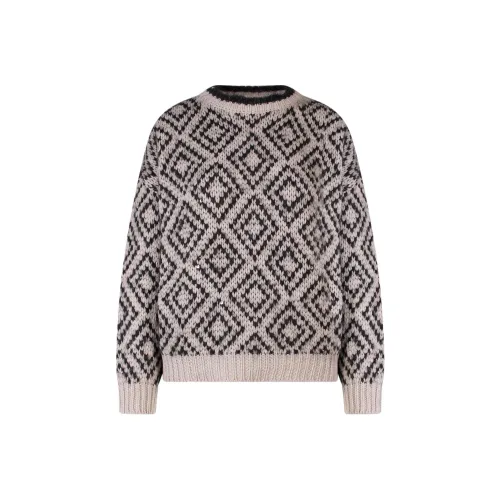 Brunello Cucinelli Бежевый Женские Кашемировые Свитеры