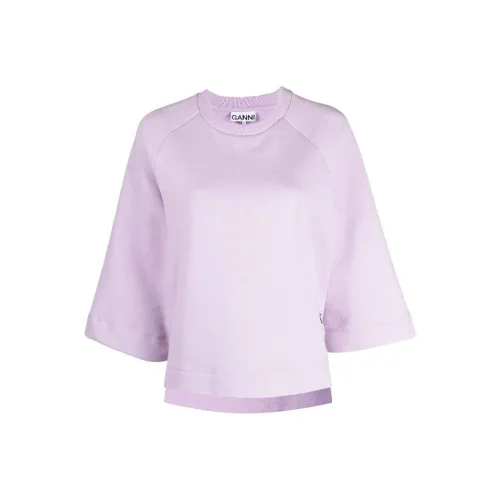 GANNI Фиолетовый Женские Свитшоты