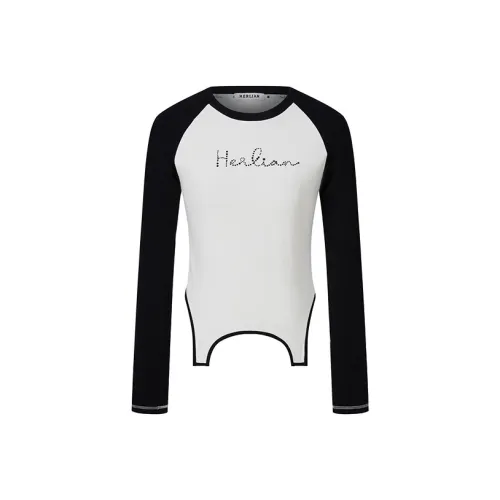 HERLIAN T Рубашка Женская Черная Белая