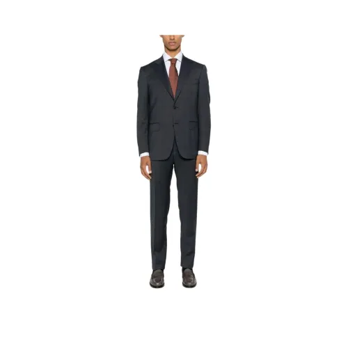 Canali SS24 Бизнес-костюм мужской синий