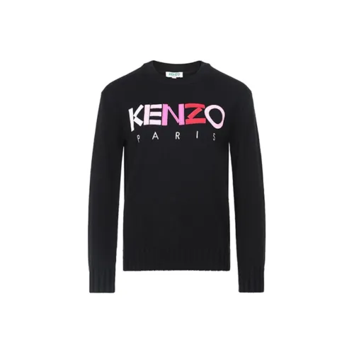 KENZO Letter Logo Черный Женские Трикотаж