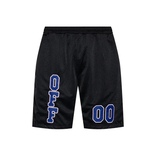 Off Белые Повседневные Шорты Мужские Черные