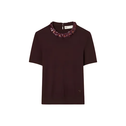 TORY BURCH Свитер Женские Deep Berry