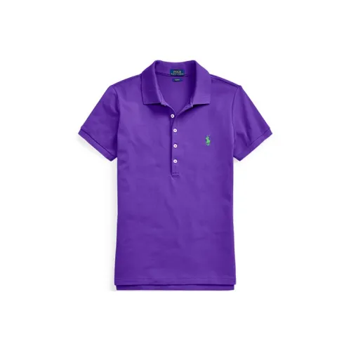 Polo Ralph Lauren SS22 Поло Женское Темно-фиолетовое