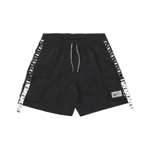 nike Логотип Лента Cargo Повседневные шорты Мужской Черный