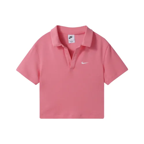 Nike Комплект с короткими рукавами T-рубашка Женская Розовый