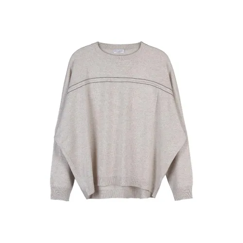Brunello Cucinelli Серые Женские Свитеры