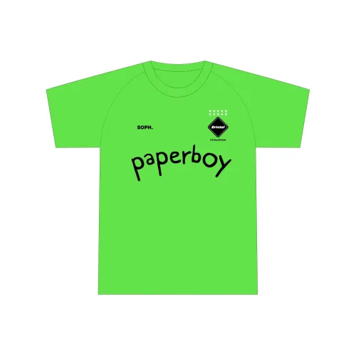 F.C Real Bristol x Paperboy Collaboration Edition SS24 Футбол Джерси Унисекс Зеленый