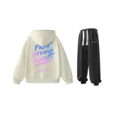 Комплект одежды (Хаки худи + черные штаны)