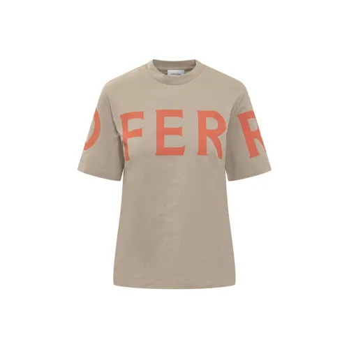 FERRAGAMO Стандартная T-рубашка Женская Коричневая