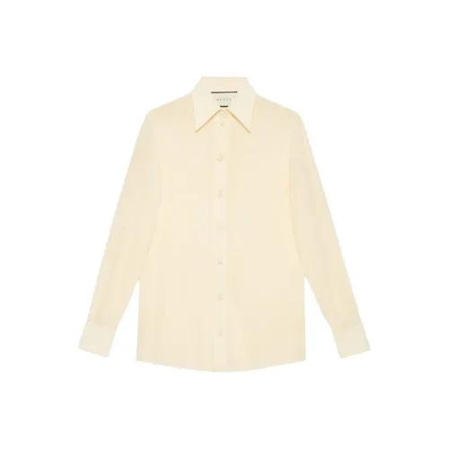GUCCI Рубашка Женская Светлый Бежевый