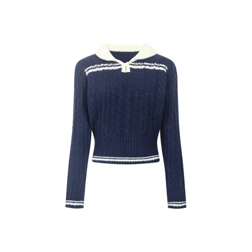 WooHa Свитер Женский Темно-Синий