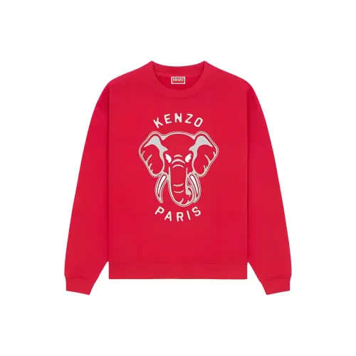 KENZO Толстовка Женская Вишнево-Красная