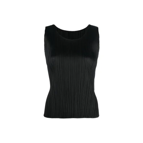 PLEATS PLEASE ISSEY MIYAKE Черные Женские Рубашки T