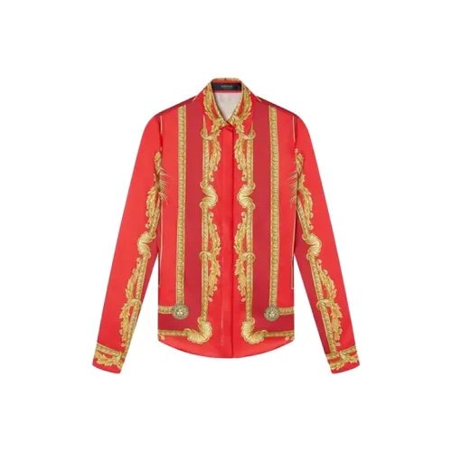VERSACE Женские Рубашки Красного Цвета