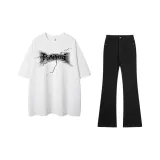 Lightning White+Black Jeans  
Молния Белый+Черный Джинсы
