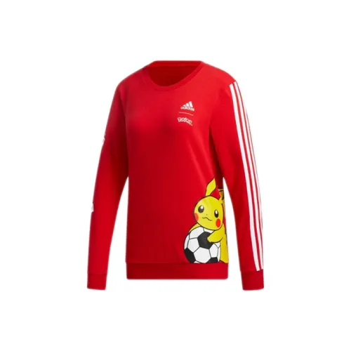 Adidas Светло-алый Женские Свитшоты